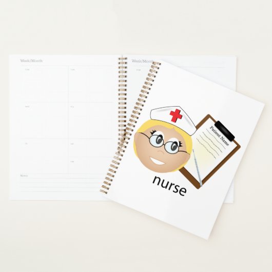 Krankenschwester mit medizinischer Zwischenablage Planer (Anzeige)