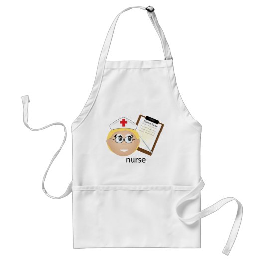 Krankenschwester mit medizinischer Zwischenablage Schürze (Vorne)