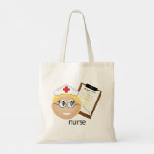 Krankenschwester mit medizinischer Zwischenablage Tragetasche (Rückseite)