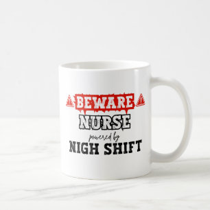 Krankenschwester mit Nachtverschiebung Krankenpf Kaffeetasse