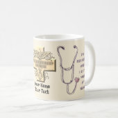 Krankenschwester mit Stethoskop Kaffeetasse (VorderseiteRechts)