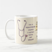 Krankenschwester mit Stethoskop Kaffeetasse (Links)