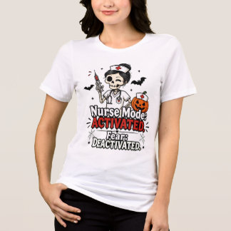 Krankenschwester-Modus Aktiviert Halloween T-Shirt Tri-Blend Shirt