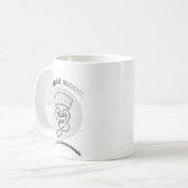 Krankenschwester-Modus Danke-Herz-Stethoskop-Desig Kaffeetasse (Vorderseite Links)
