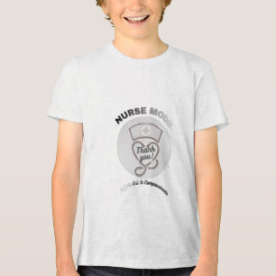 Krankenschwester-Modus Danke-Herz-Stethoskop-Desig Tri-Blend Shirt