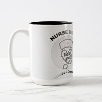 Krankenschwester-Modus Danke-Herz-Stethoskop-Desig Zweifarbige Tasse