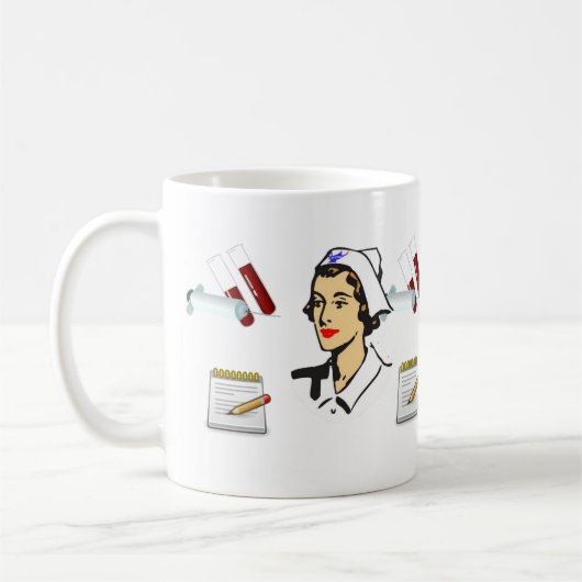 Krankenschwester Mug Kaffeetasse (Links)