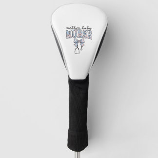 Krankenschwester-Mutter-Baby-Blumen-Schleife-Shirt Golf Headcover