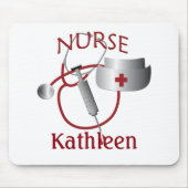 Krankenschwester Name Nurse Custom Mousepad (Vorne)