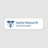 Krankenschwester Name Tag ID Abzeichen Logo Navy Namensschild (Vorderseite)
