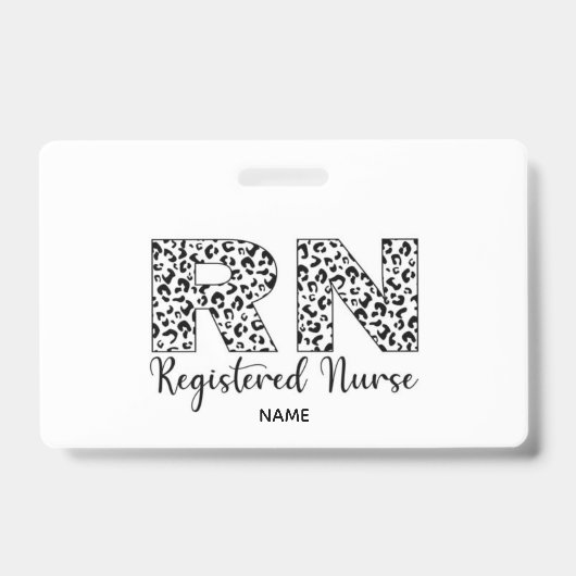 Krankenschwester Namensschild Ausweis (Vorderseite)
