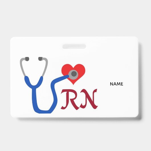 Krankenschwester Namensschild Ausweis (Vorderseite)