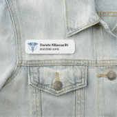 Krankenschwester Namensschild ID-Ausweis Logo Grau (Beispiel)