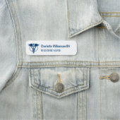 Krankenschwester Namensschild ID-Ausweis Logo Navy (Beispiel)