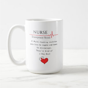 Krankenschwester neue Arbeitsplatzfeier Kaffeetasse