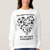 Krankenschwester Niedlich Heart Nurse Funny Sweatshirt (Vorderseite)