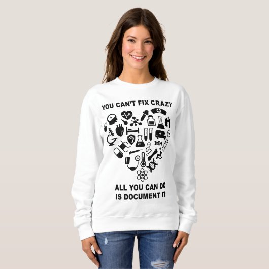 Krankenschwester Niedlich Heart Nurse Funny Sweatshirt (Vorne ganz)