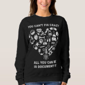 Krankenschwester Niedlich Heart Nurse Funny Sweatshirt (Vorderseite)