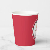 Krankenschwester Niedlicher Cartoon Roter Abschlus Pappbecher (Rechts)