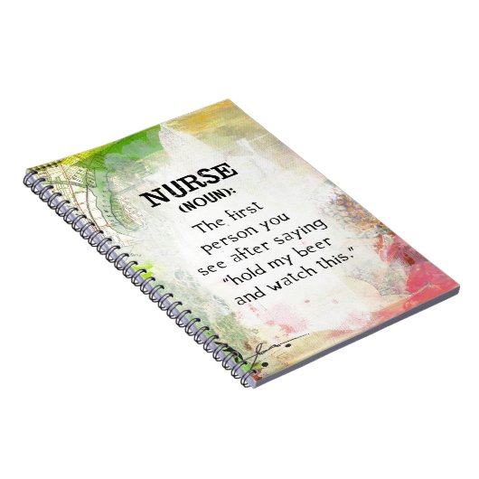 Krankenschwester (Nomen) Notizblock (Rechte Seite)