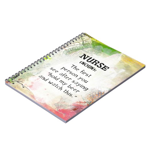 Krankenschwester (Nomen) Notizblock (Linke Seite)