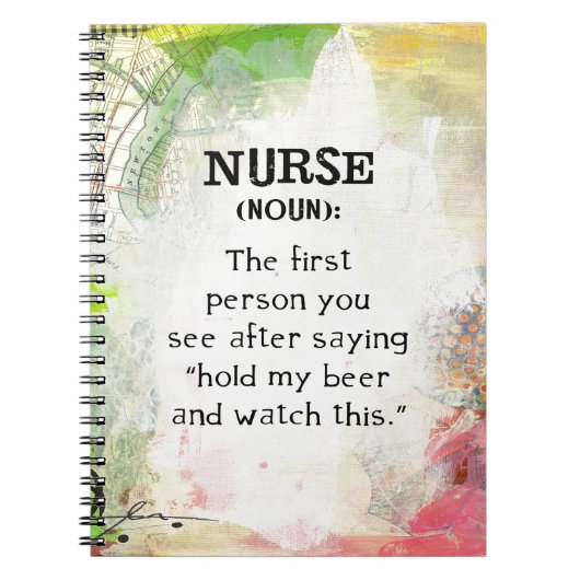 Krankenschwester (Nomen) Notizblock (Vorderseite)