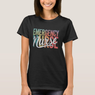 Krankenschwester Notaufnahme Pflege Retro Notfall T-Shirt