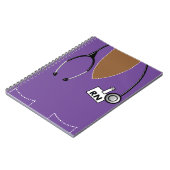 Krankenschwester-Notizbuch scheuern Spitzenentwurf Notizblock (Linke Seite)