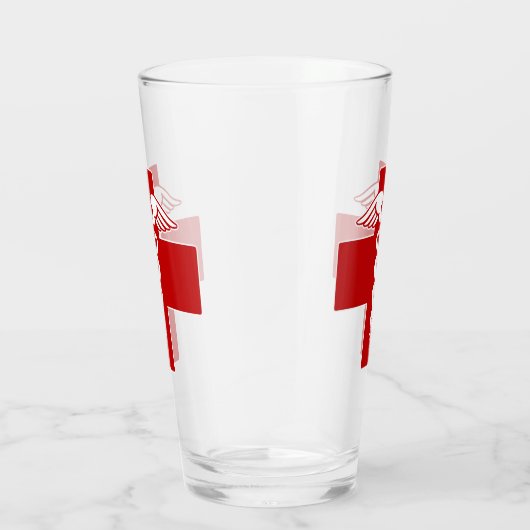 Krankenschwester oder Ärztin Caduceus Cross Glas (Rechts)