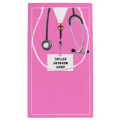 Krankenschwester oder Glückwunsch eines Arztes Kleine Geschenktüte (Rückseite)