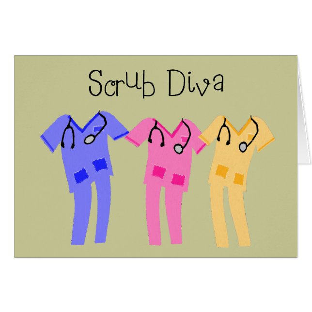 Krankenschwester oder medizinische Scub (Vorderseite (Horizontal))