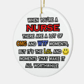 Krankenschwester ... OMG WTF LOL Keramikornament (Links)