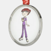 Krankenschwester Ornament Aus Metall (Links)