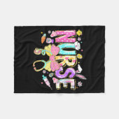 Krankenschwester Ostertag Niedlich Kokette Stethos Fleecedecke (Vorderseite (Horizontal))