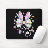 Krankenschwester Ostertag süße Kokette Stethoskop  Mousepad (Mit Mouse)