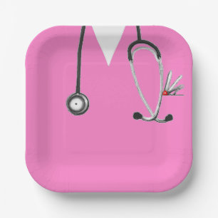 Krankenschwester-Party Pappteller