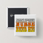 Krankenschwester-Partys: Weltbestes Button (Vorne & Hinten)