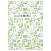 Krankenschwester-personalisierte medizinische klemmbrett (Rückseite)