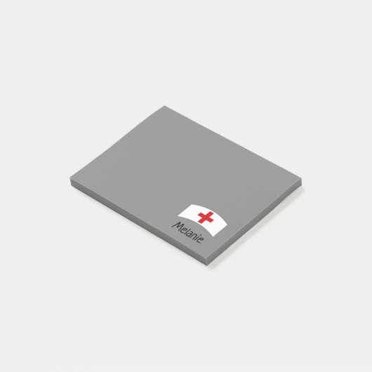 Krankenschwester-personalisiertes Post-it Klebezettel (angewinkelt)