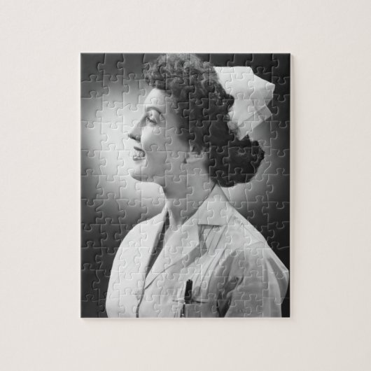 Krankenschwester posierend puzzle (Vertikal)