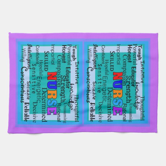 Krankenschwester-Positiv fasst Geschirrtuch ab (Horizontal)