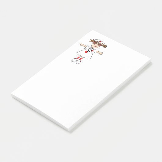 Krankenschwester Post-it Klebezettel (angewinkelt)