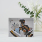 Krankenschwester Postkarte (Stehend Vorderseite)