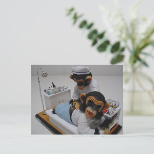 Krankenschwester Postkarte (Stehend Vorderseite)