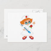 Krankenschwester Postkarte (Vorne/Hinten)