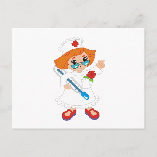 Krankenschwester Postkarte (Vorderseite)