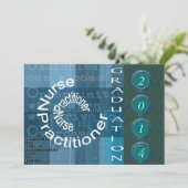 Krankenschwester-Praktiker-Abschluss-Einladungen Einladung (Stehend Vorderseite)