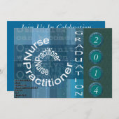 Krankenschwester-Praktiker-Abschluss-Einladungen Einladung (Vorne/Hinten)