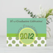 Krankenschwester-Praktiker-Abschluss-Einladungen Einladung (Stehend Vorderseite)