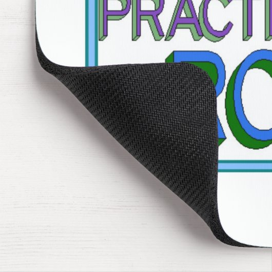 Krankenschwester-Praktiker-Felsen Mousepad (Ecke)